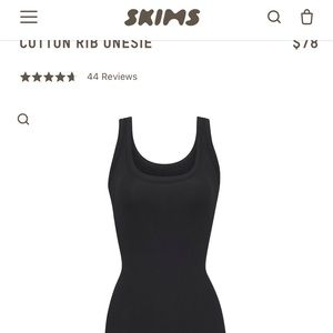 Skims cotton rib onesie